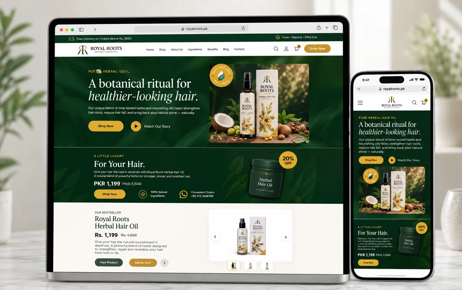 The Dust Test WooCommerce Website